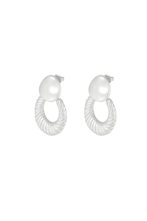 Chic Elegant earrings - Silver Color color h5 