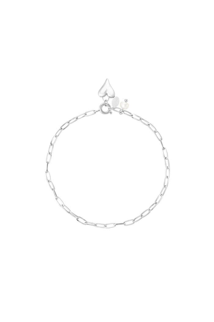 Adore charm bracelet - Silver Color color 