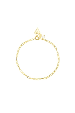 Adore charm bracelet - Gold color h5 