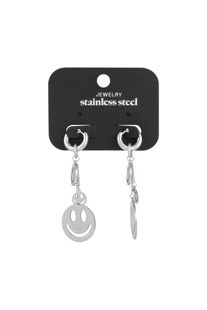 Earrings smiley madness - Silver Color color Picture3