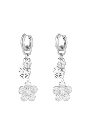 Blooming beauty earrings - Silver Color color h5 