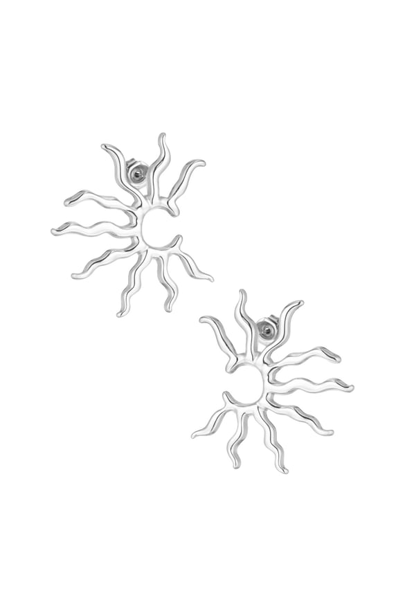 Sunny glow earrings - Silver Color color