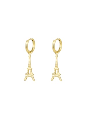 Eiffel earrings - Gold color h5 