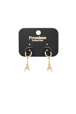 Eiffel earrings - Gold color h5 Picture3