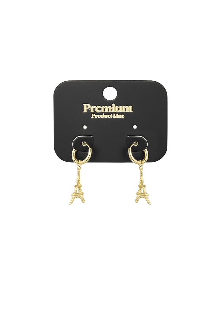 Eiffel earrings - Gold color Picture3