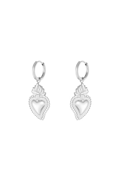 earrings flaming heart h5 