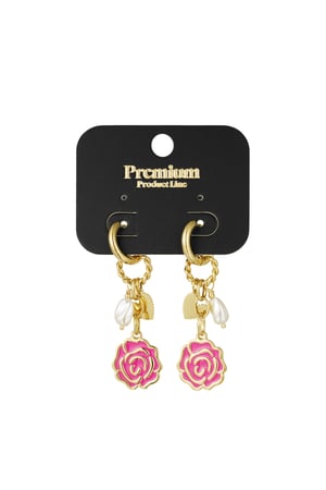 Earrings forever rose - Fuchsia h5 Picture2