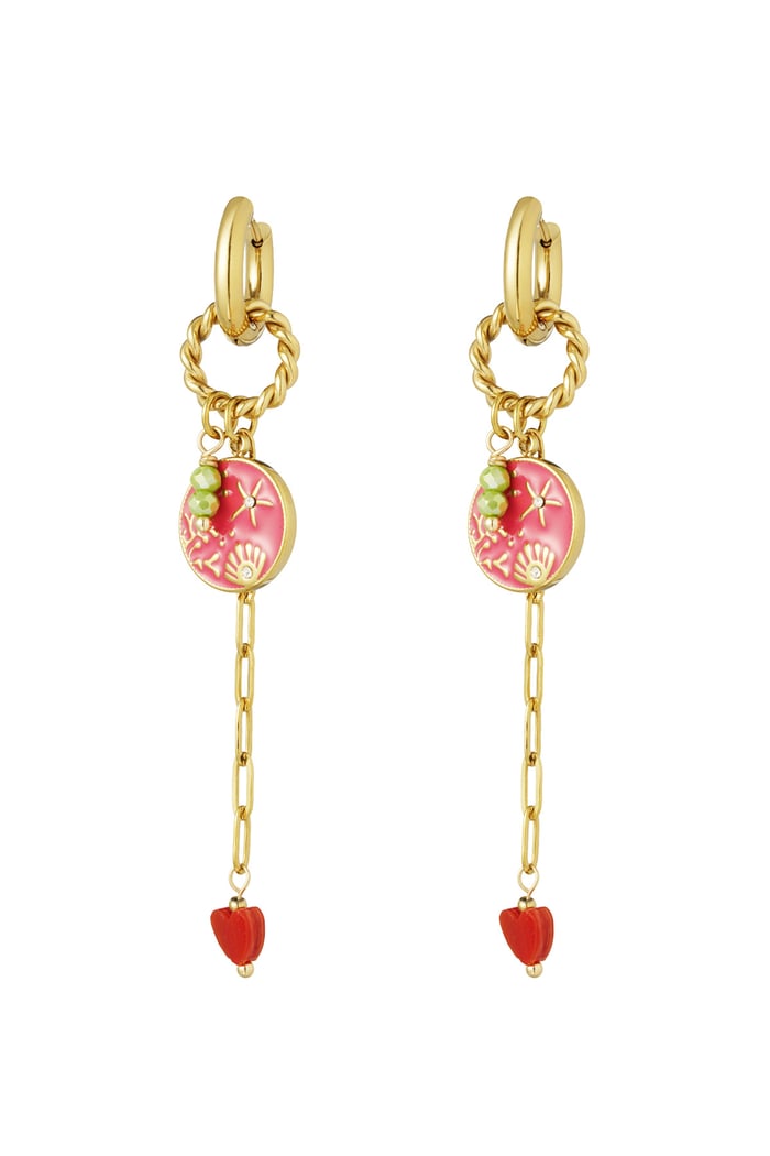 Dazzling day earrings - Fuchsia 