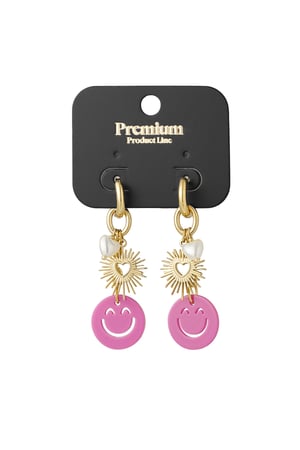 Earrings lucky charm - Fuchsia h5 Picture3