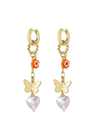 Earrings twinkle charm - Gold color h5 