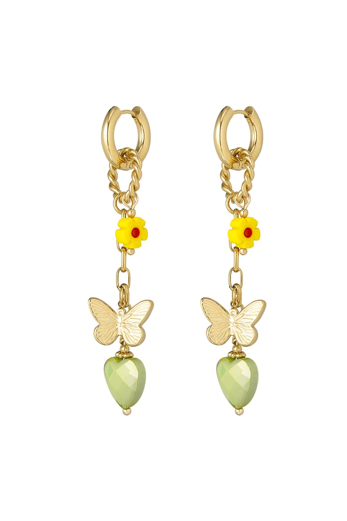 Earrings twinkle charm - Green 