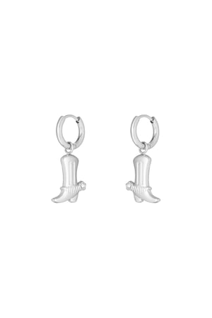 Cowboy earrings - Silver Color color h5 