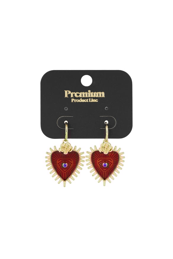 earrings roses to my heart