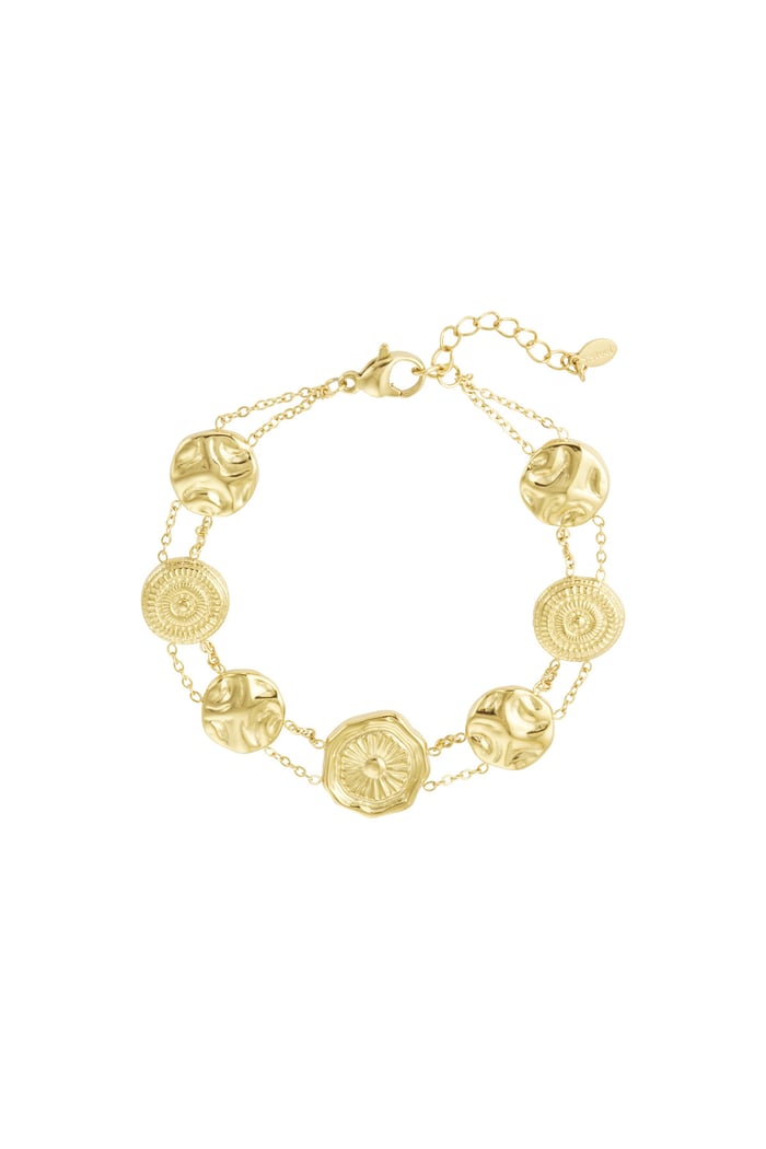 Lucky coin bracelet - Gold color 