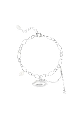 Kiss & tell bracelet - Silver Color color h5 