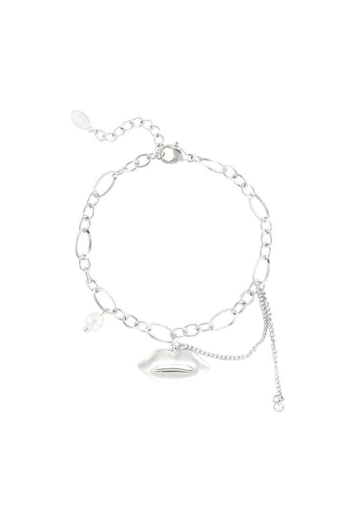 Kiss & tell bracelet - Silver Color color 