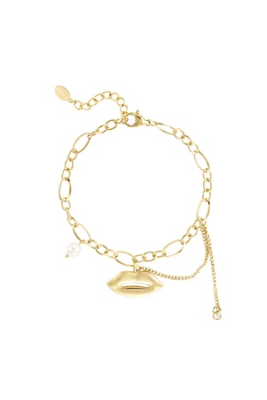 Kiss & tell bracelet - Gold color h5 