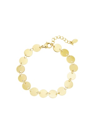 Armband mit verbundenen Kreisen - Goldfarbe h5 