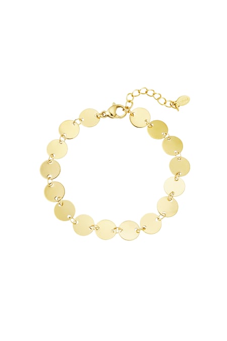 Armband mit verbundenen Kreisen - Goldfarbe