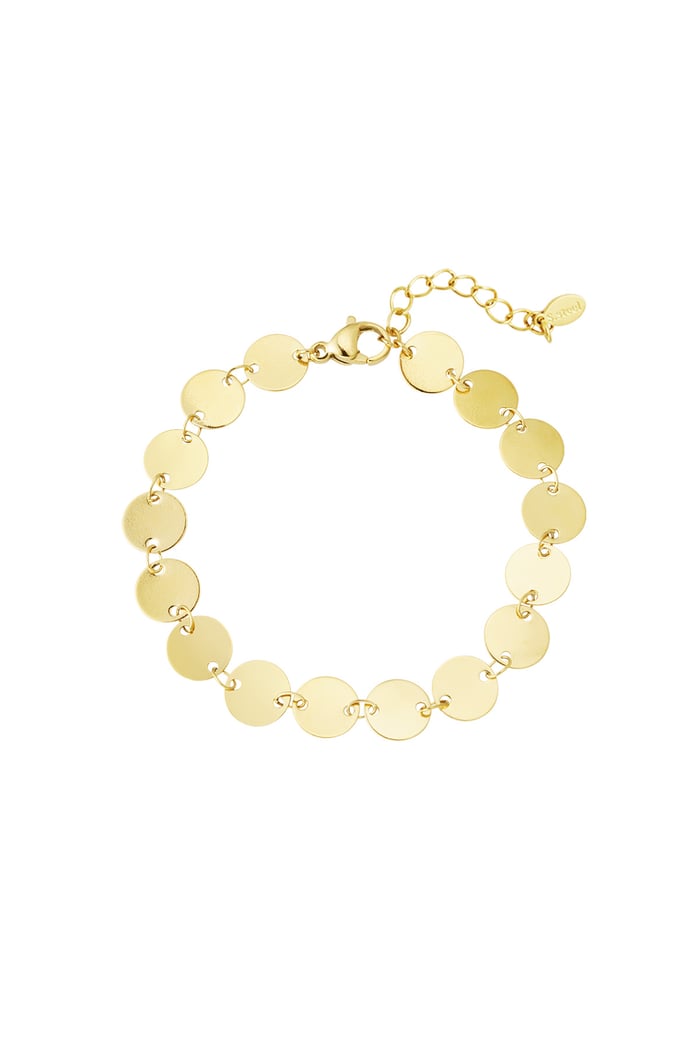 Armband mit verbundenen Kreisen - Goldfarbe 