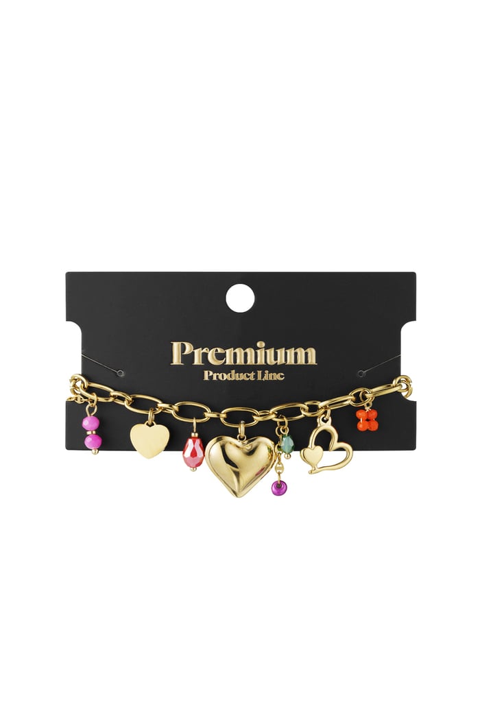 Statement charms bracelet - Gold color Picture3