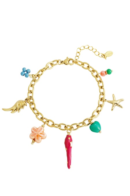 Pulsera de cuentas festivas - Color dorado 2