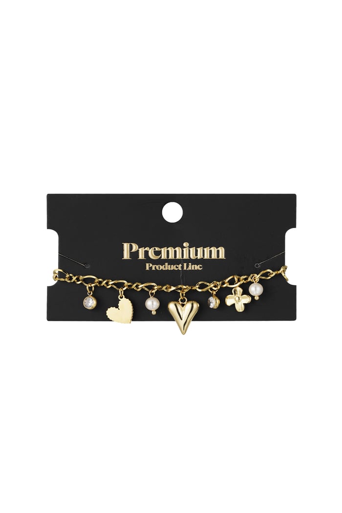 Sparkling love bracelet - Gold color Picture3