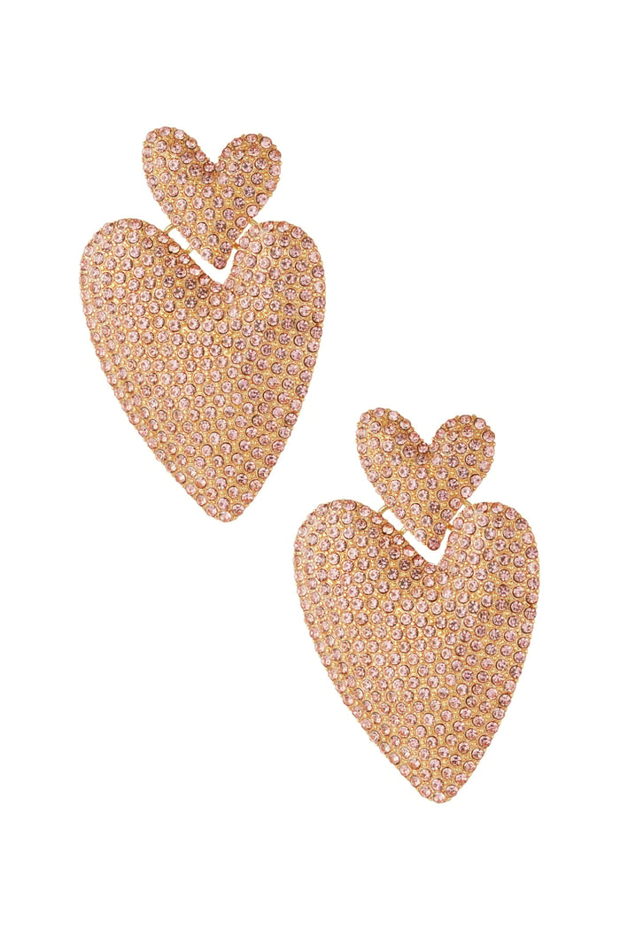 Chasing love earrings - pink 