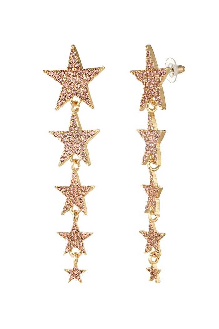 Shooting stars earrings - pink Picture3