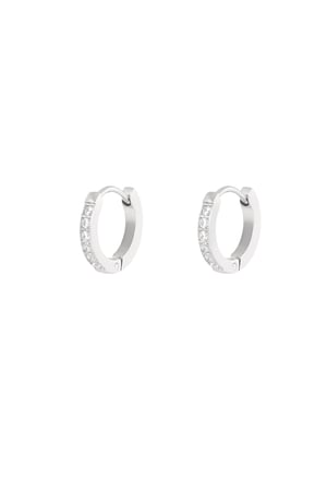 Diamond dazzle earrings - Silver Color color h5 