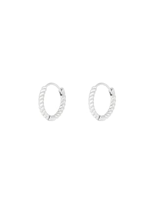 Timeless twist earrings - Silver Color color h5 