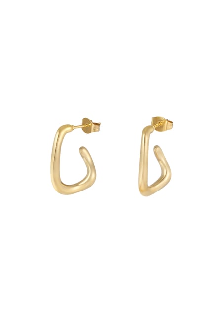 Chic narrow earrings - Gold color