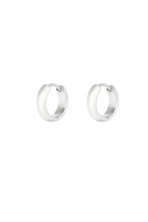 Fine line earrings - Silver Color color h5 