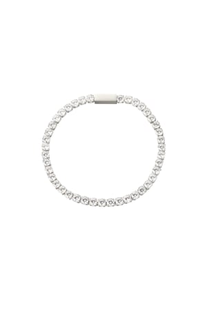 Schimmerndes Diamantarmband - Silberfarbe h5 