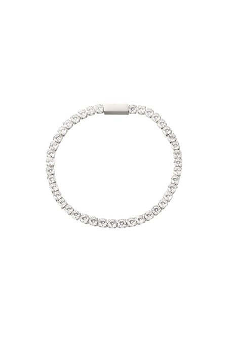 Schimmerndes Diamantarmband - Silberfarbe 2