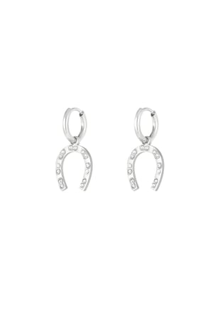 Horseshoe earring - Silver Color color h5 