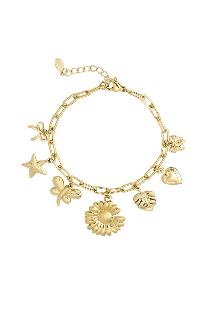 Botanical bliss bracelet - Gold color 