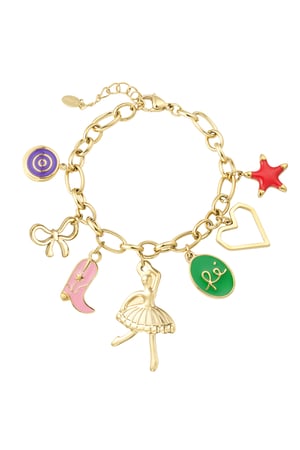 Twinkle charms bracelet - Gold color h5 