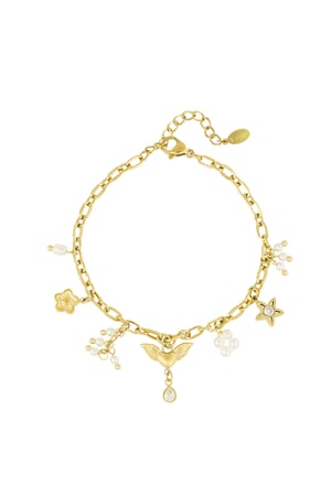 Charm bracelet angel dust - Gold color h5 