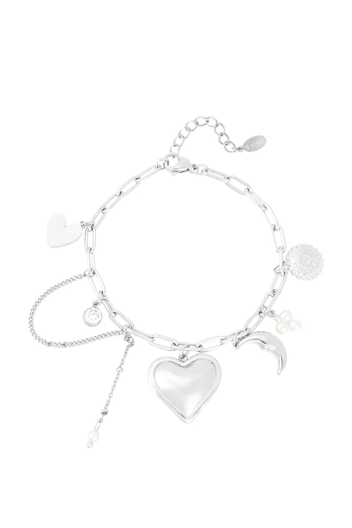 Charm bracelet moonlight lover - Silver Color color 