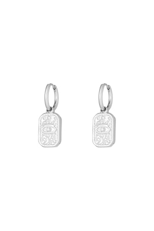 Mystic look earrings - Silver Color color h5 