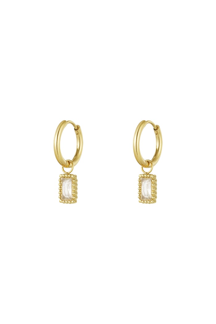 Earrings classy sparkle - Gold color 