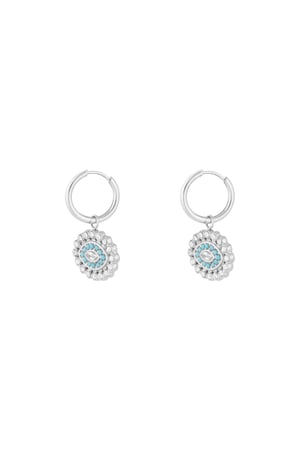 Earrings eyes on you - Silver color h5 