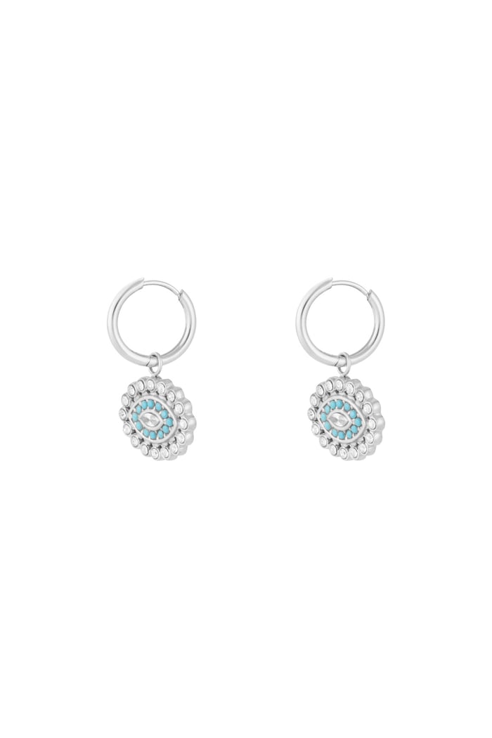 Earrings eyes on you - Silver color 