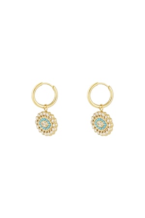 Earrings eyes on you - Gold color h5 