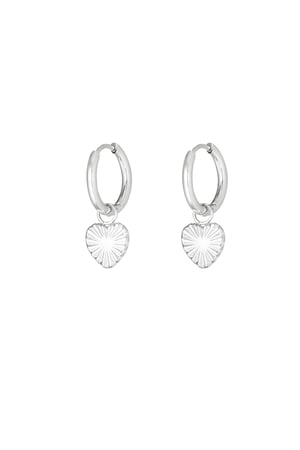 Pure love earrings - Silver Color color h5 