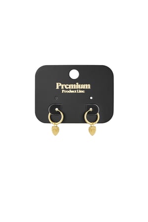 Pure love earrings - Gold color h5 Picture3