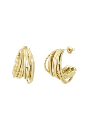 Earrings bound me love - Gold color h5 