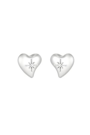 Earrings way to my heart - Silver Color color h5 