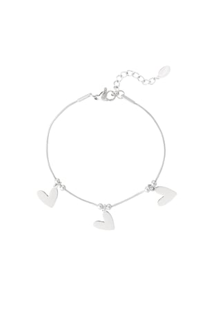 Heart to heart bracelet - Silver Color color h5 